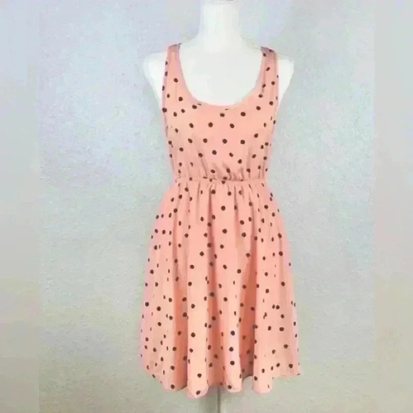 Anthropologie Dresses & Skirts - ANTHROPOLOGIE | Francesca Polka Dot Pink Dress Small
